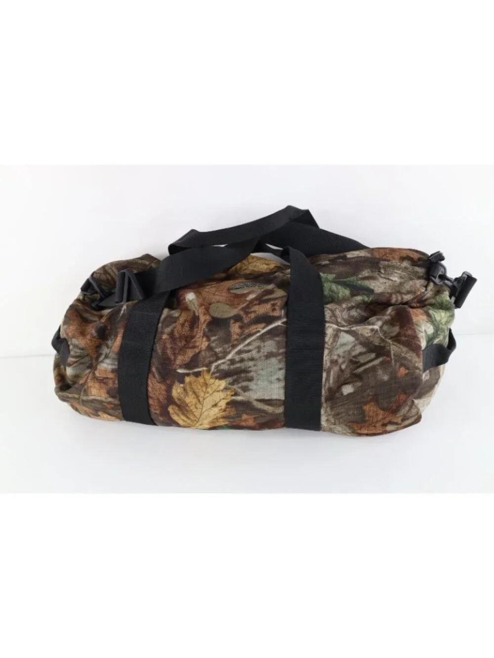 Vtg 90s Y2K Cabelas Ripstop Camouflage Handled Duffel Bag Carry On Ammo Bag